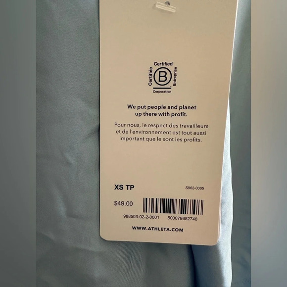 NWT ATHLETA Calm Cool Short Quarry Blue XS Silky Bridal Loungewear - Picture 6 of 15